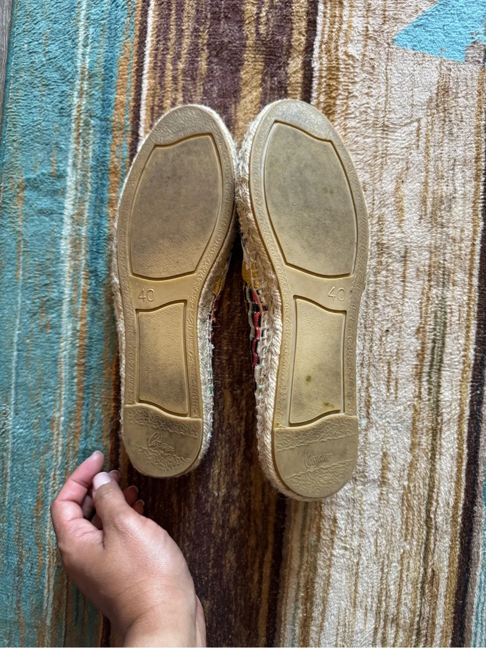 MISSONI x Castañer rainbow knit Kenda espadrilles 40